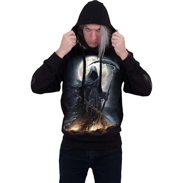 Spiral Direct Unisex Adult Shadow Rider Hoodie XL Svart Black XL