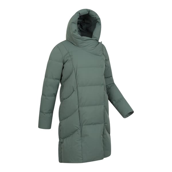 Mountain Warehouse Dam/Dam Cosy Extreme II Wrap Down Jacka Dark Khaki 22 UK