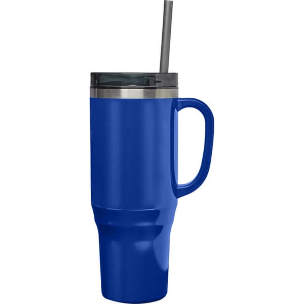 Melbourne 1200ml Mugg med Sugrör One Size Royalblå Royal Blue One Size
