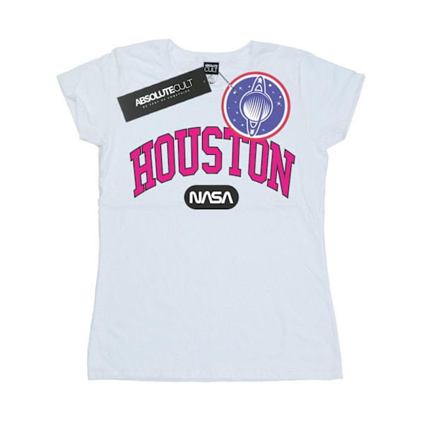 NASA Dam/Damer Houston Collegiate Bomull T-shirt M Vit White M