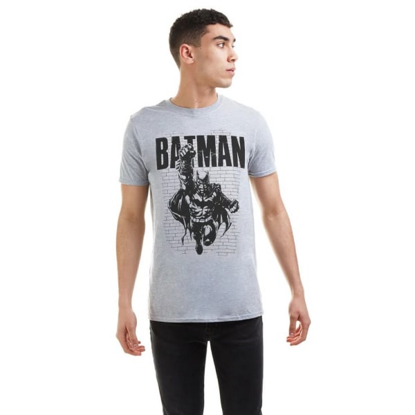 Batman Mens Attack T-Shirt L Khaki Khaki L