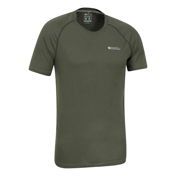 Mountain Warehouse Aero II T-shirt med korta ärmar för män, XXL, khaki Khaki Green XXL