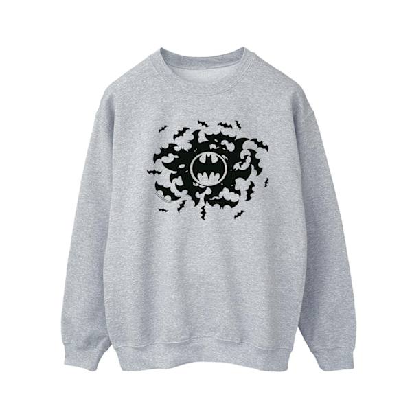 DC Comics Herr Batman Bat Swirl Sweatshirt XL Sports Grey Sports Grey XL