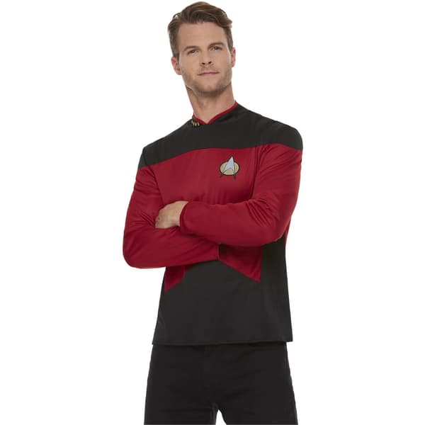 Star Trek: The Next Generation Herr Command Uniform Kostymtopp Red/Black XL