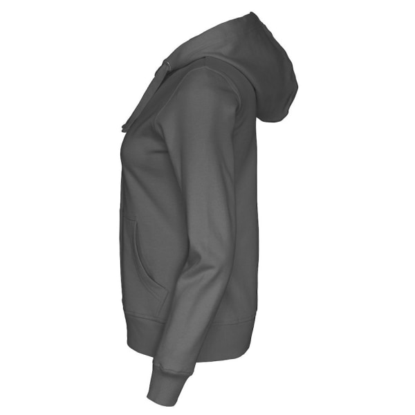 Cottover Dam/Dam Hoodie med dragkedja XXL Charcoal Charcoal XXL