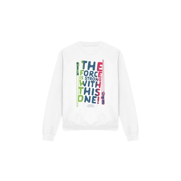Star Wars Unisex Vuxen Force Is Strong Sweatshirt M Vit White M