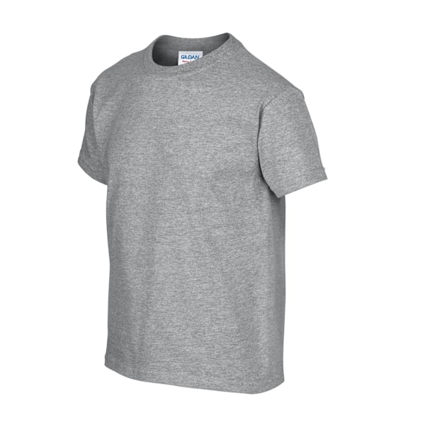 Gildan Barn/Barn Bomull Tung Kortärmad T-shirt 5-6 År Sports Grey Sports Grey 5-6 Years