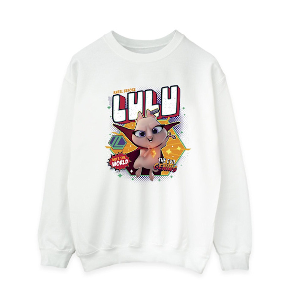DC Comics Herr DC League Of Super-Pets Lulu Evil Genius Sweatshirt White 3XL