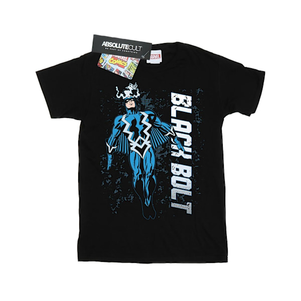 Marvel Mens Black Bolt T-Shirt XXL Svart Black XXL