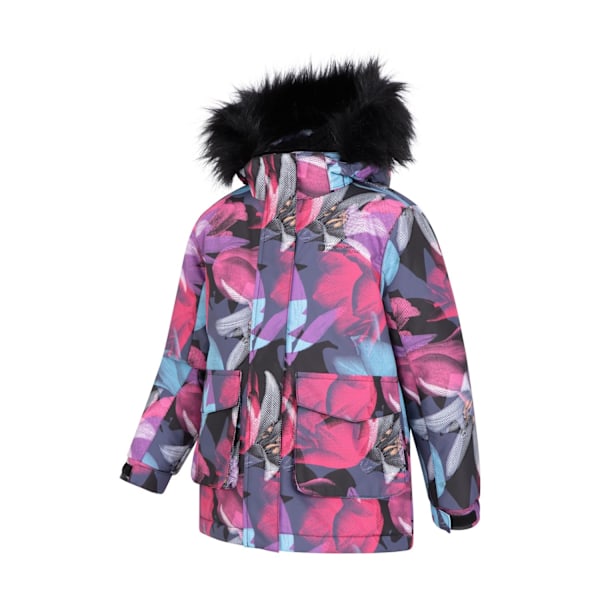 Mountain Warehouse Barnjacka Ranger Floral Vattentät för Barn/Barn 9-10 År Teal Teal 9-10 Years