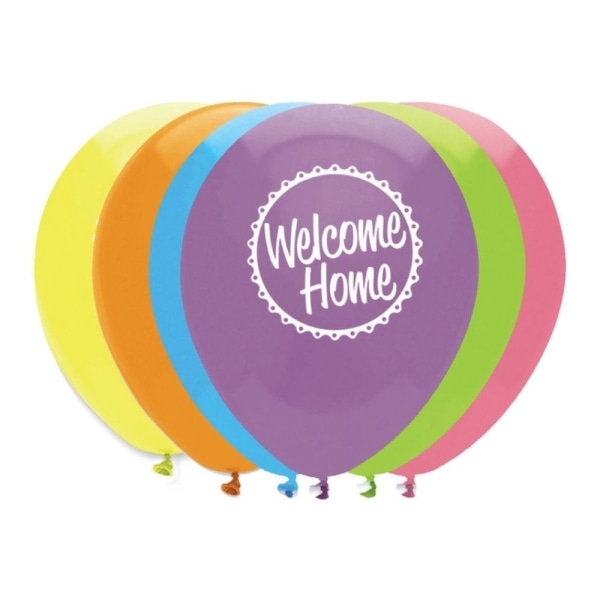 Creative Party Välkommen hem Latexballonger (paket med 6) One Size Multicoloured One Size