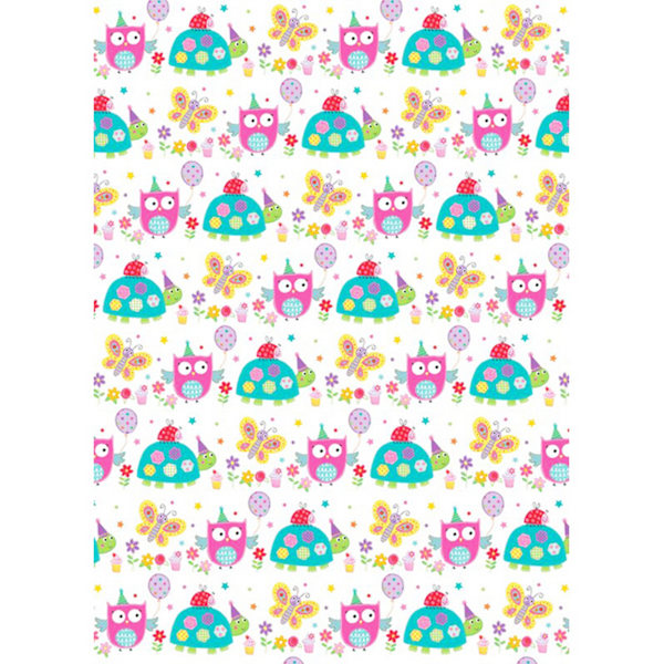 Simon Elvin Barnflickor 24 Ark Presentpapper One Size Vit White/Pink One Size