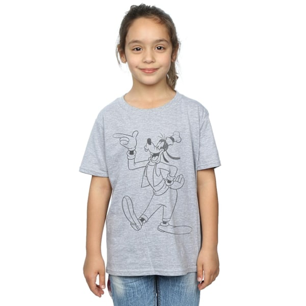 Disney Girls Goofy Classic Baseball Bomull T-shirt 12-13 år Sports Grey 12-13 Years