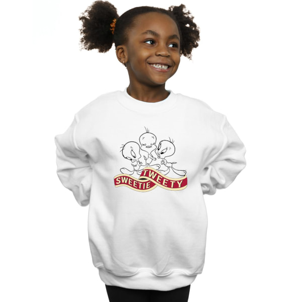 Looney Tunes Girls Tweety Sweetie Tweety Sweatshirt 12-13 år White 12-13 Years