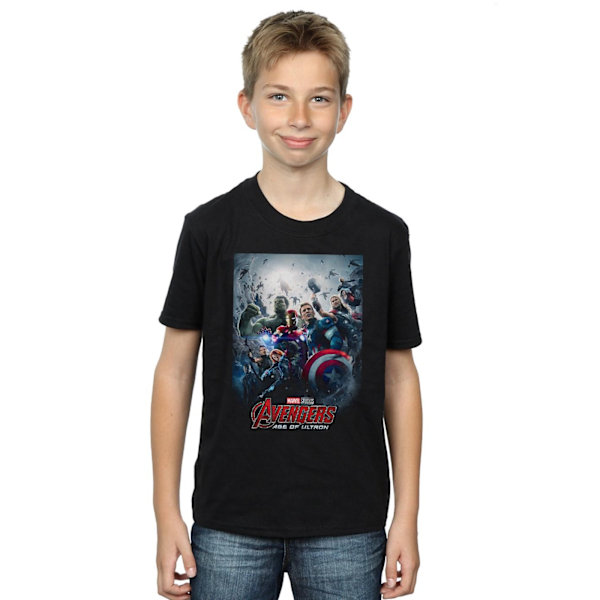 Marvel Studios Boys Avengers Age Of Ultron Poster T-Shirt 12-13 Black 12-13 Years