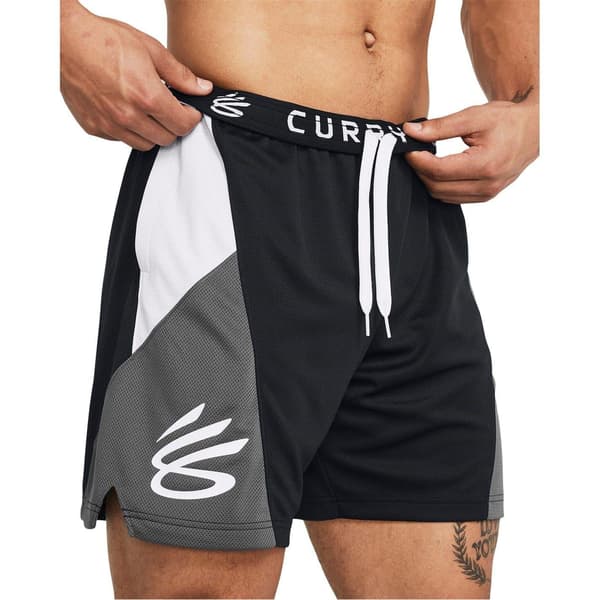 Under Armour Herr Grafiskt Tryck Basketshorts L S Svart/Grå Black/Grey L S