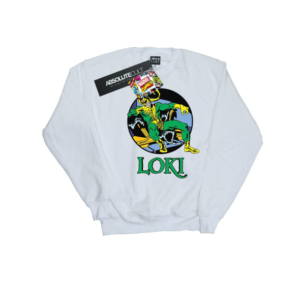 Marvel Dam/Dam Loki Throne Sweatshirt S Vit White S