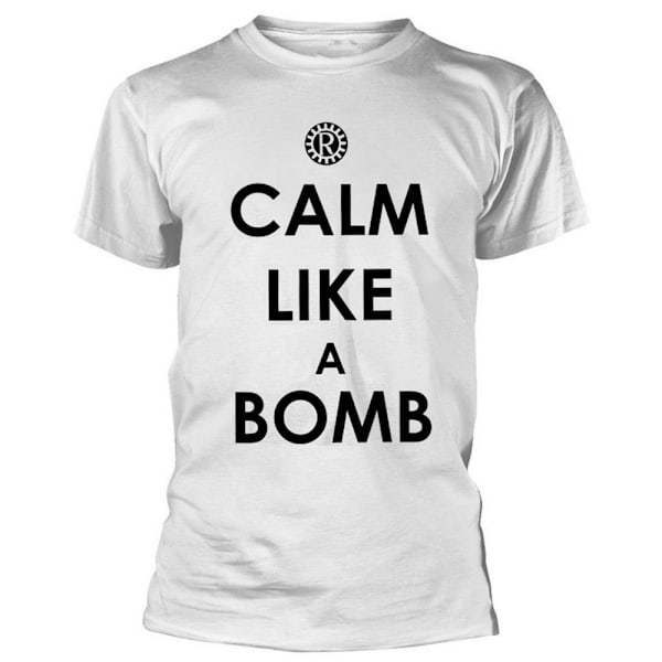 Rage Against the Machine Unisex Vuxen Calm Like A Bomb T-Shirt White M