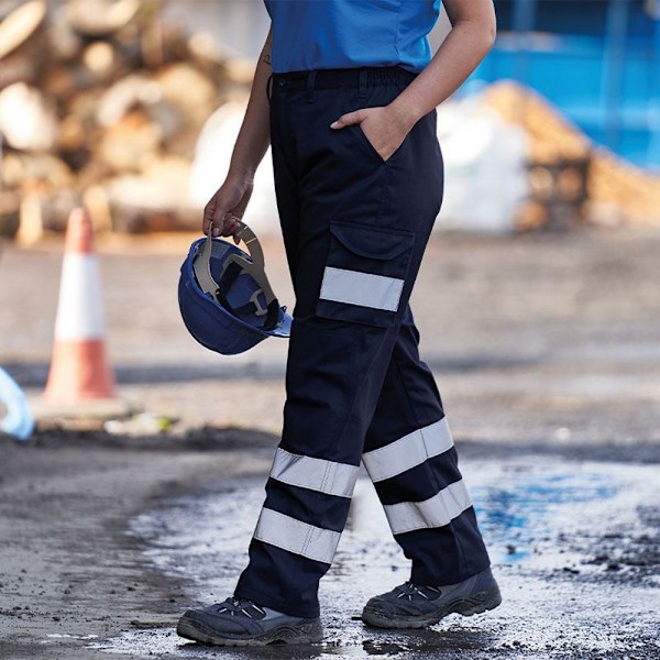 PRO RTX High Visibility Herr Cargo Byxor 4XL R Marinblå Navy 4XL R