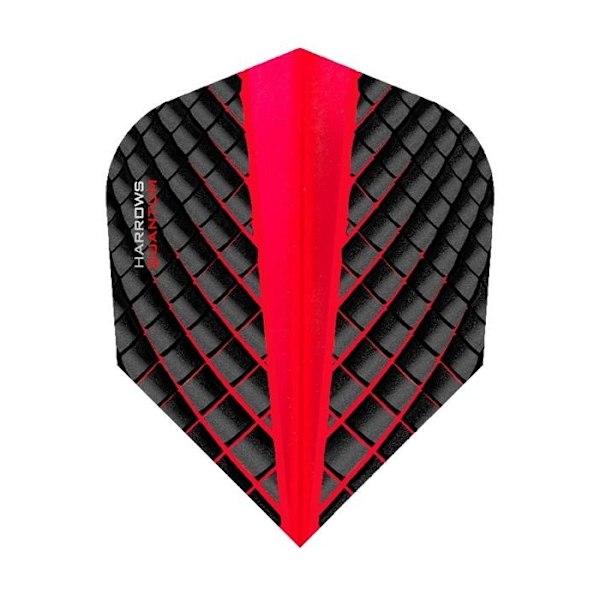 Harrows Quantum Dart Flights One Size Svart/Röd Black/Red One Size