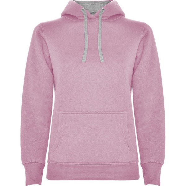 Roly Dam/Kvinnor Urban Hoodie XXL Ljusrosa/Gråmelerad Light Pink/Grey Marl XXL