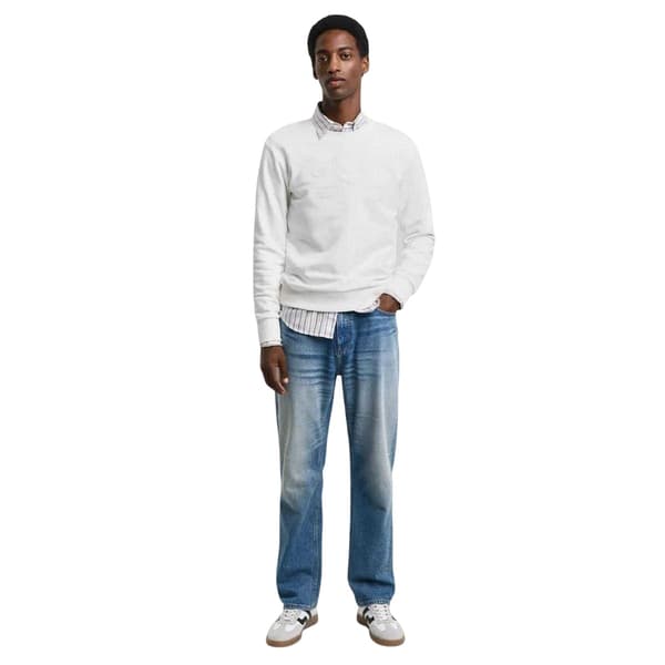 Gant Herr Tonal Logo Regular Sweatshirt L Cream Cream L