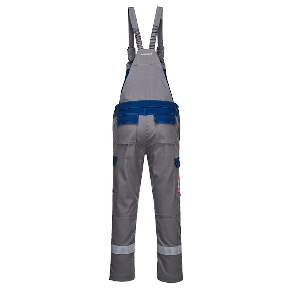 Portwest Herr Bizflame Ultra Tvåfärgad Haklapp Och Byxhängsel Byxa XL Grey XL R