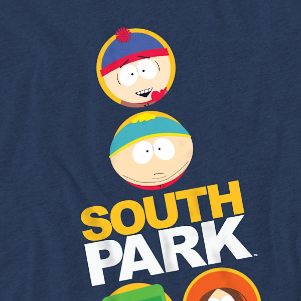 South Park Unisex Vuxen Solid Circles T-Shirt M Marinblå Navy M