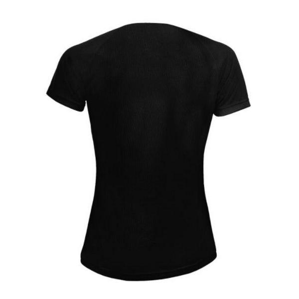 SOLS Sportig kortärmad T-shirt dam/dam XL Svart Black XL