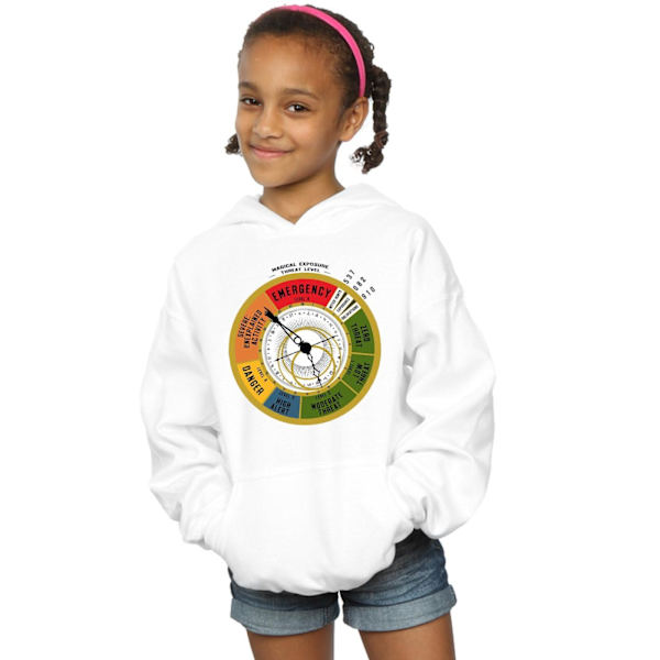 Fantastiska vidunder Girls Threat Level Hoodie 12-13 år Vit White 12-13 Years