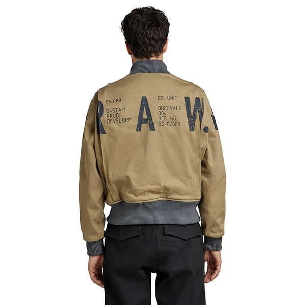 G-Star Herr Logotyp Lös Passform Bomberjacka S Khaki Khaki S