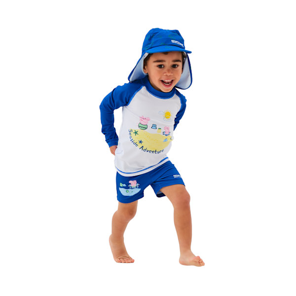 Regatta Barn/Barn Greta Gris Nackskydd Mössa 1-3 År O Oxford Blue 1-3 Years