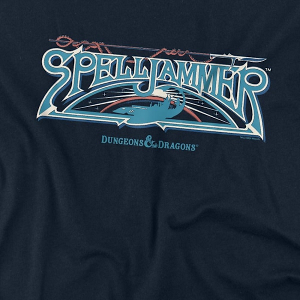 Dungeons & Dragons Herr Spelljammer Retro T-Shirt 4XL Marinblå Navy 4XL
