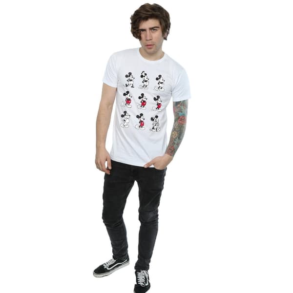Disney Herr Mickey Mouse Evolution T-shirt XL Vit White XL