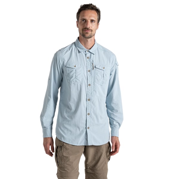 Craghoppers Herr Adventure III Nosilife Långärmad Skjorta L Ni Niagara Blue L