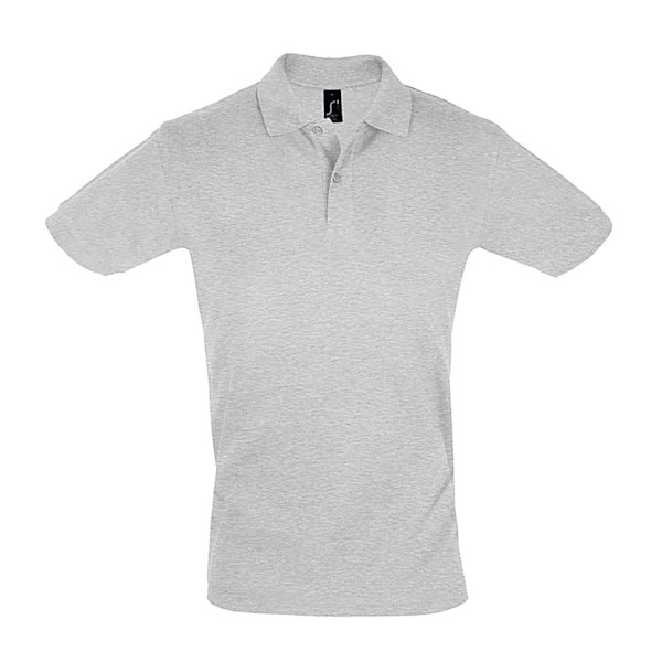 SOLS Herr Perfect Pique Kortärmad Poloskjorta 3XL Gråmelerad Grey Marl 3XL