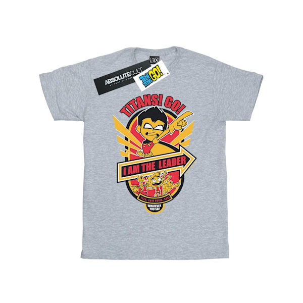 DC Comics Boys Teen Titans Go I Am The Leader T-Shirt 9-11 År Sports Grey 9-11 Years