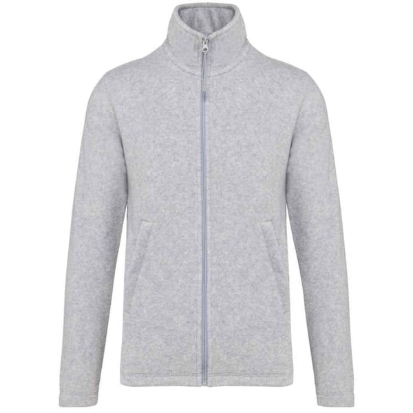 Kariban Falco Fleecejacka för män 3XL Ash Heather Ash Heather 3XL