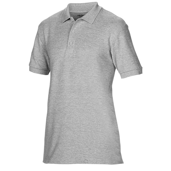 Gildan Herr Hammer Plain Double Piqué Poloskjorta S Sports Grey Sports Grey S