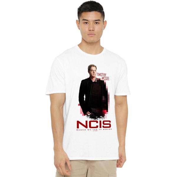 NCIS Herr Probie T-Shirt 4XL Vit White 4XL