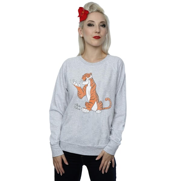 Disney Dam/Kvinnor Djungelboken Klassisk Shere Khan Sweatshirt Light Graphite XS