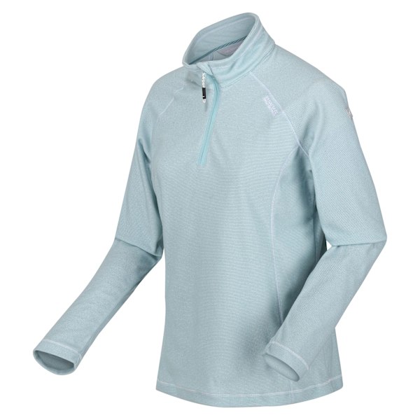 Regatta Great Outdoors Dam/Kvinnor Montes Halv Zip Fleece Top Sea Haze 10 UK