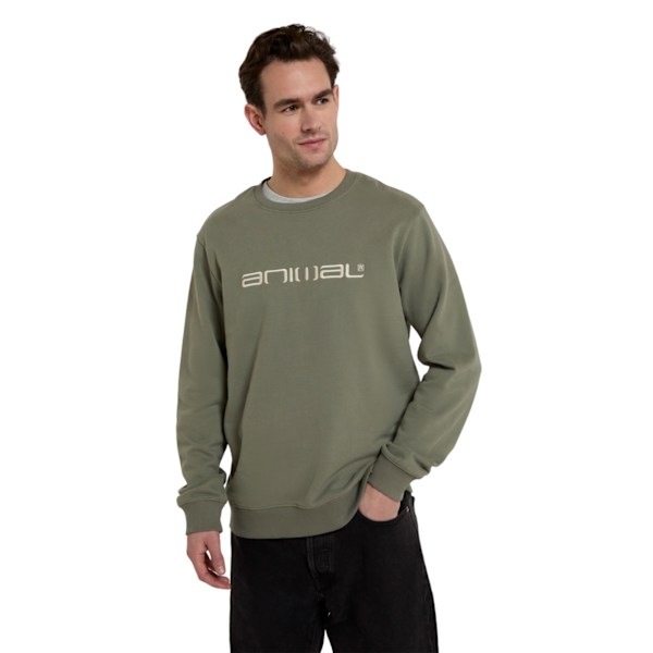 Animal Mens Driver Organic Sweatshirt XXL Grön Green XXL