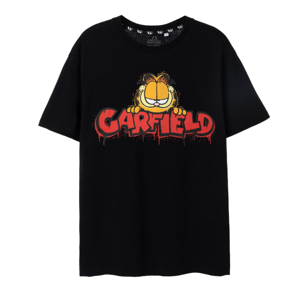 Garfield Herr Graffiti Kortärmad T-shirt L Svart Black L