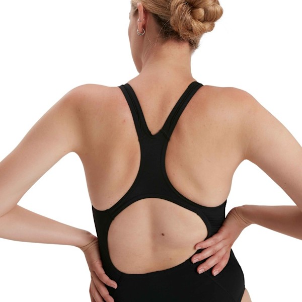 Speedo Womens/Ladies Medalist Eco Endurance+ One Piece Baddräkt Black 42cm
