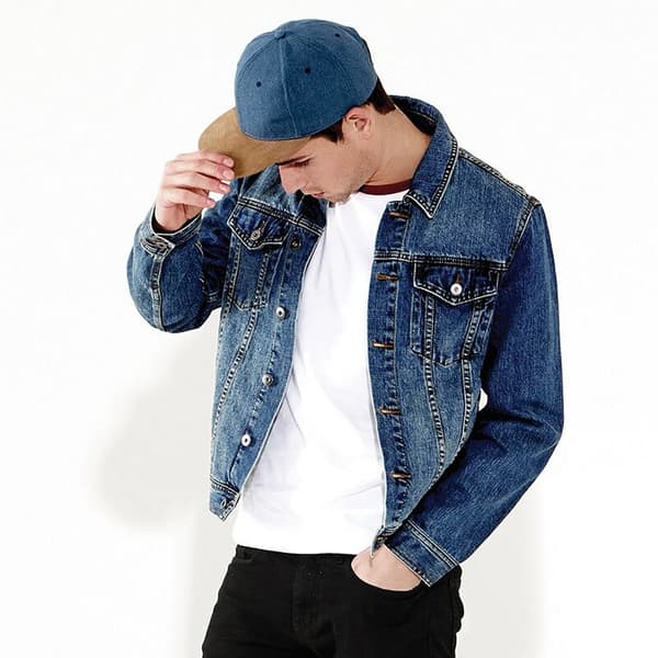 Beechfield Unisex Faux Suede Peak Snapback Cap (2-pack) One Denim Blue One size