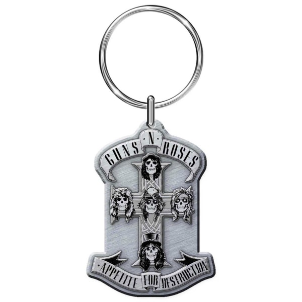 Guns N Roses Appetite Emalj Nyckelring One Size Silver Silver One Size