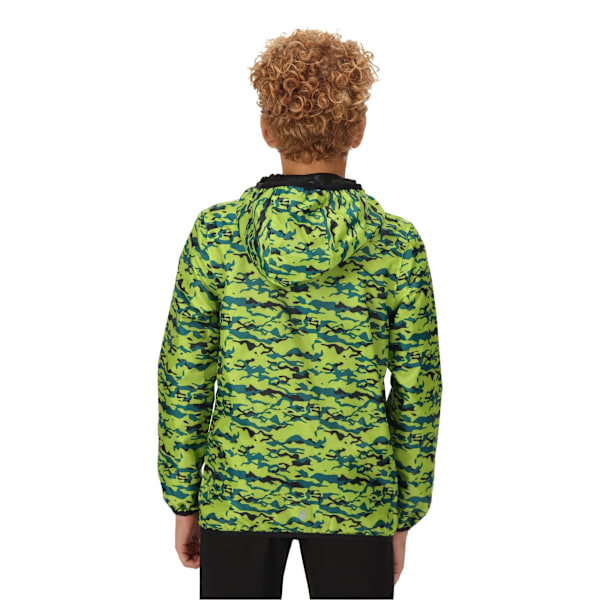 Regatta Barn/Barn Lever Camo Packaway Vattentät Jacka 14 Bright Kiwi 14 Years