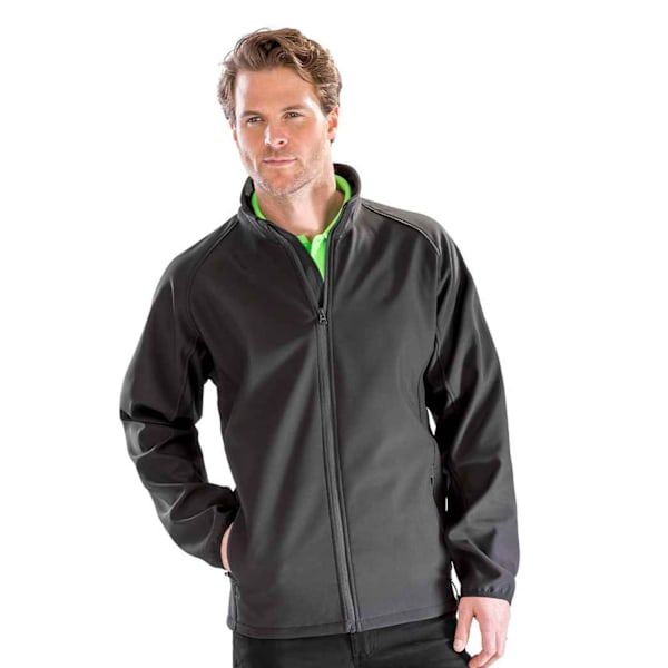 Result Core Mens Printable Soft Shell Jacket 4XL Svart Black 4XL