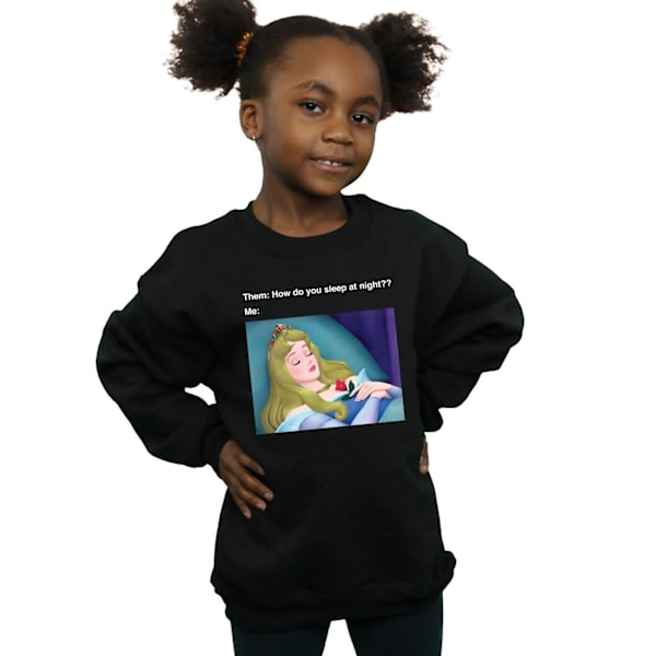Disney Girls Sleeping Beauty Meme Sweatshirt 12-13 år Svart Black 12-13 Years